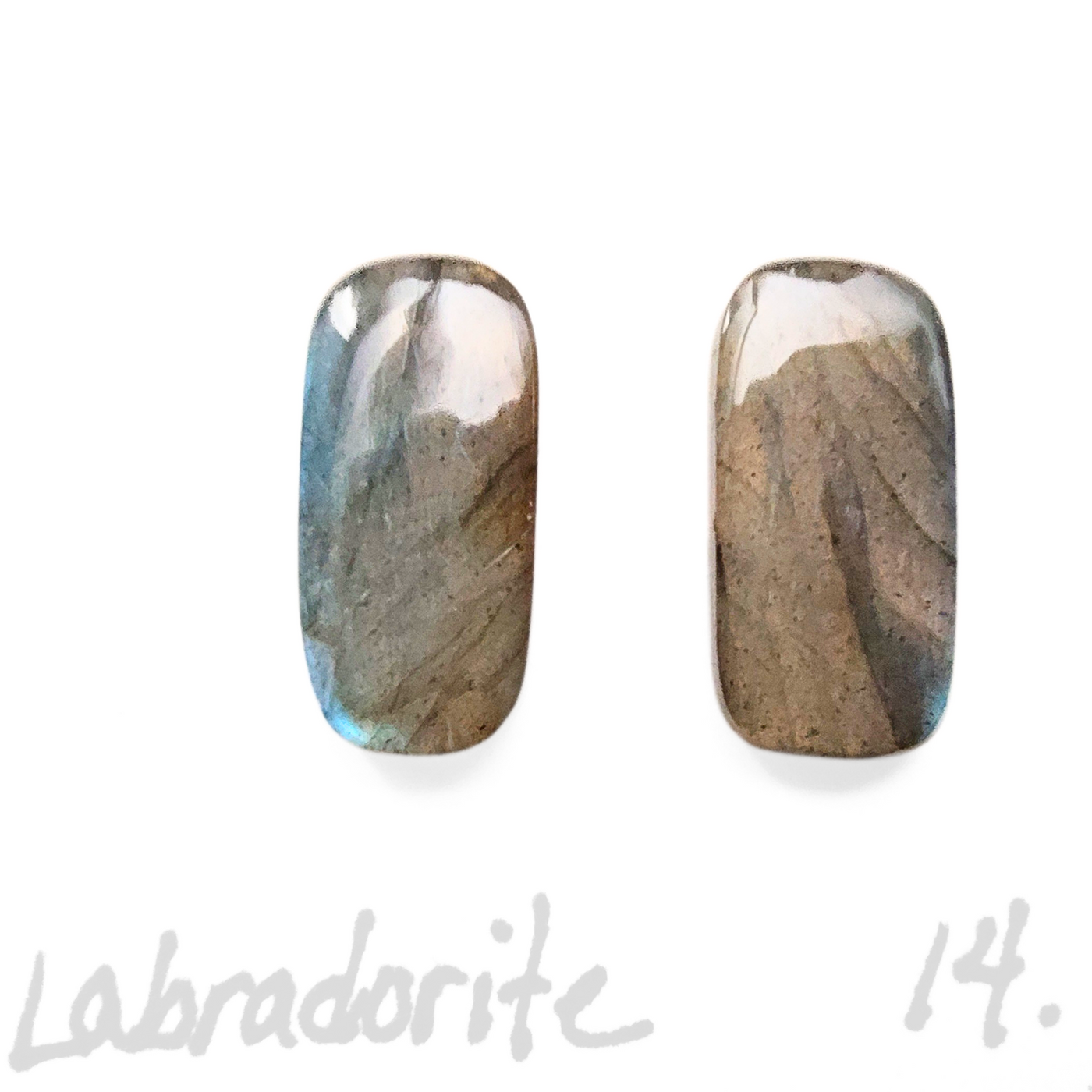 LAB-1004 Labradorite Cabochon Pair