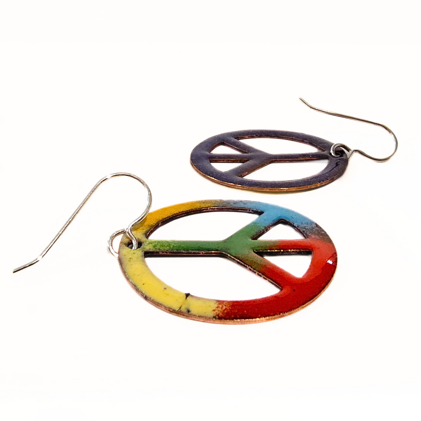 GEB-207 Peace Sign Earrings
