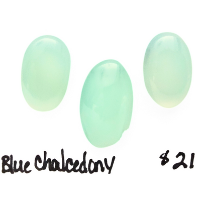 CDY-1004 Blue Chalcedony Cab Trio