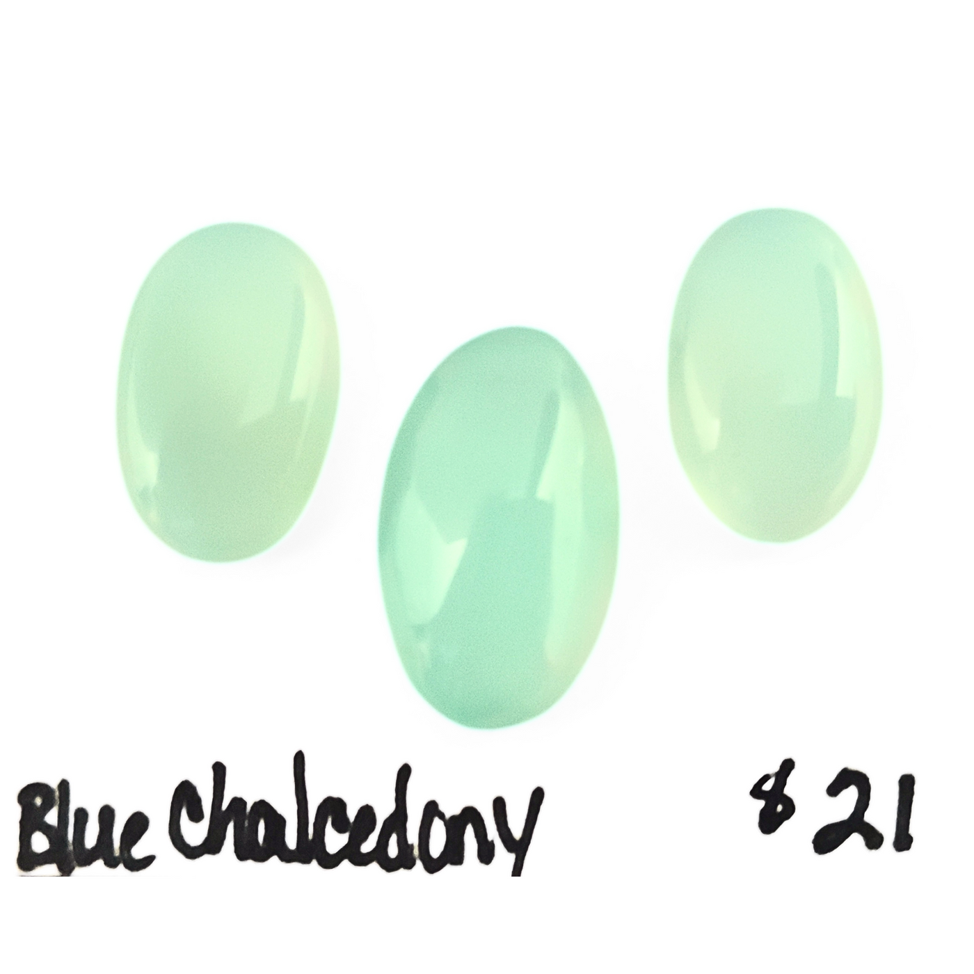 CDY-1004 Blue Chalcedony Cab Trio