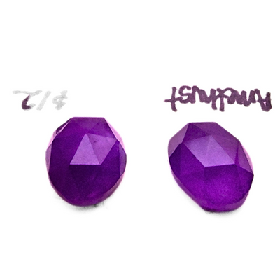 AME-1011 Amethyst Rose Cut Pair