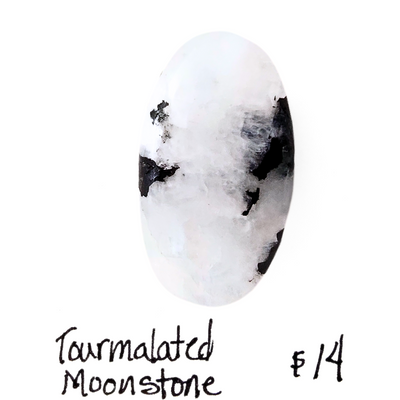 TMS-1001 Tourmalated Moonstone Cabochon