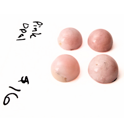 PIO-1009 Pink Opal Cabochon Quartet