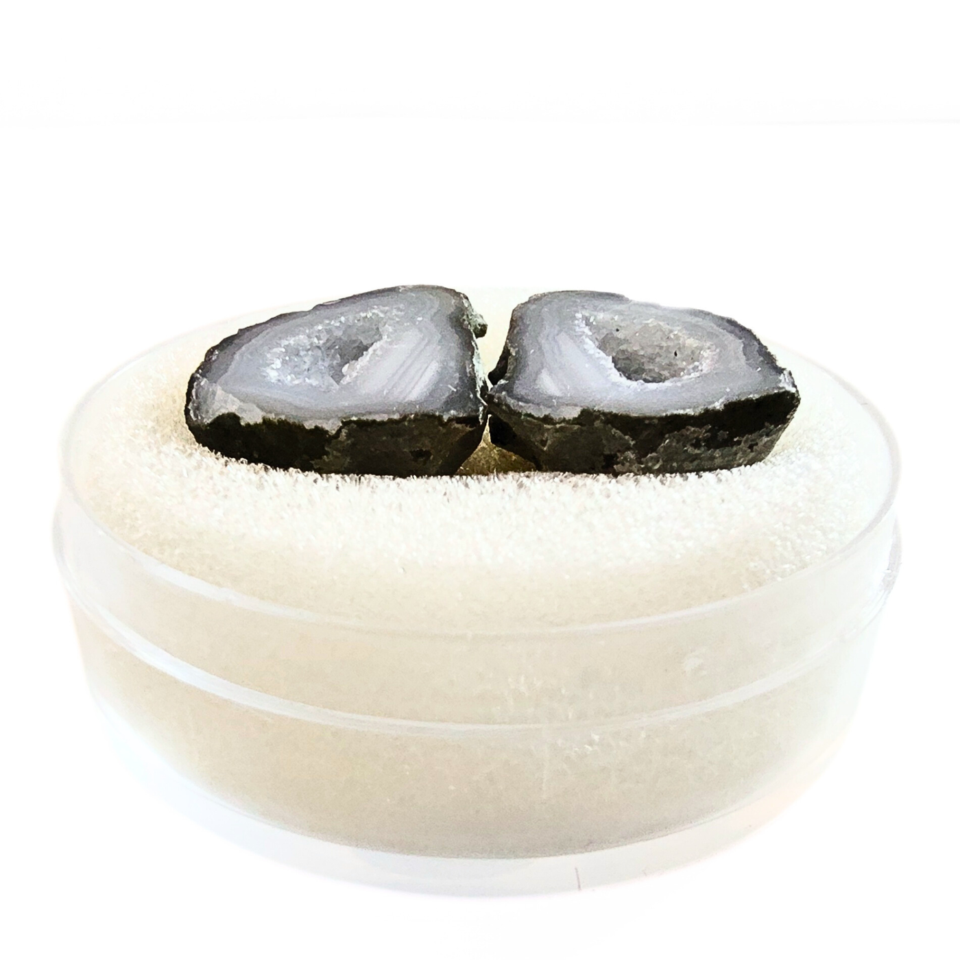 GEO-1002 Tiny Geode Cut Pair