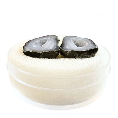 GEO-1002 Tiny Geode Cut Pair