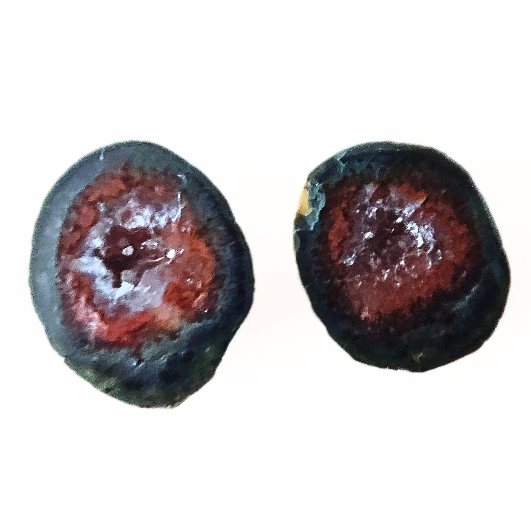GEO-1005 Tiny Geode Cut Pair – Studio JSD