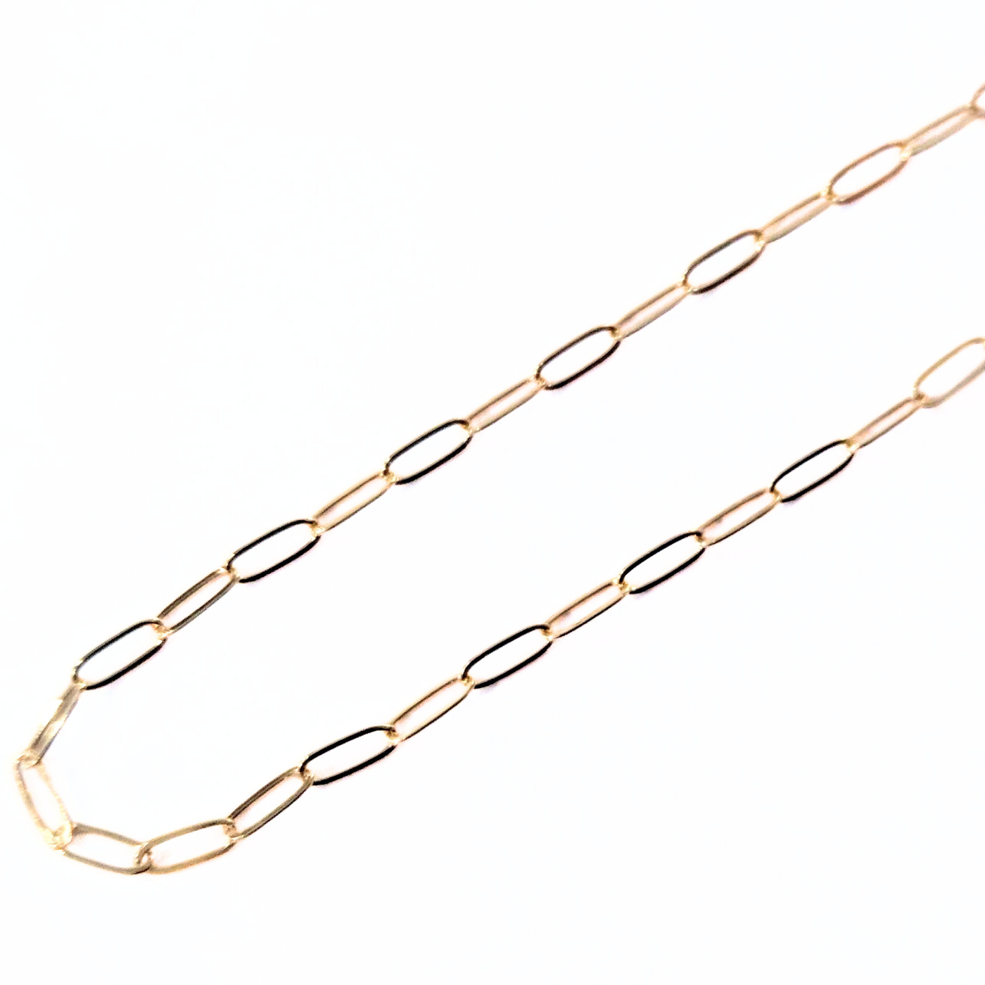 18" GF Drawn Flat Clip Chain