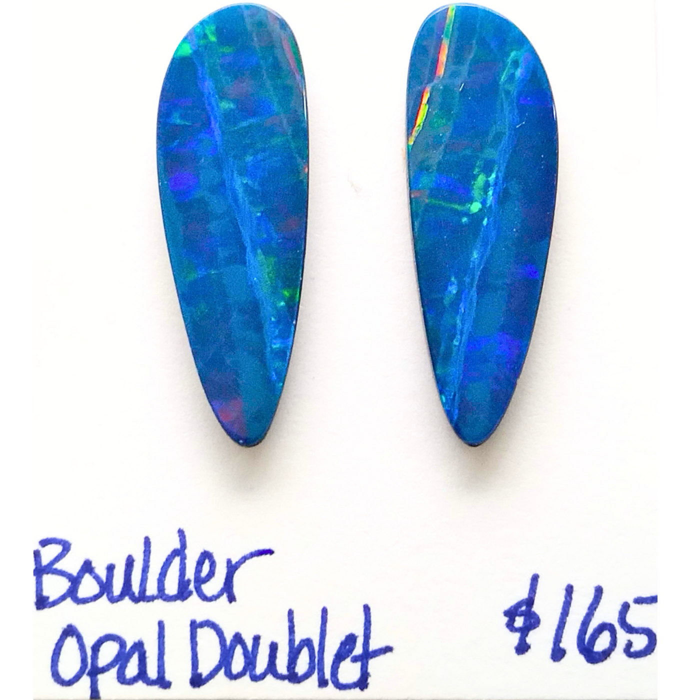 BOP-1000 Boulder Opal Doublet Pair