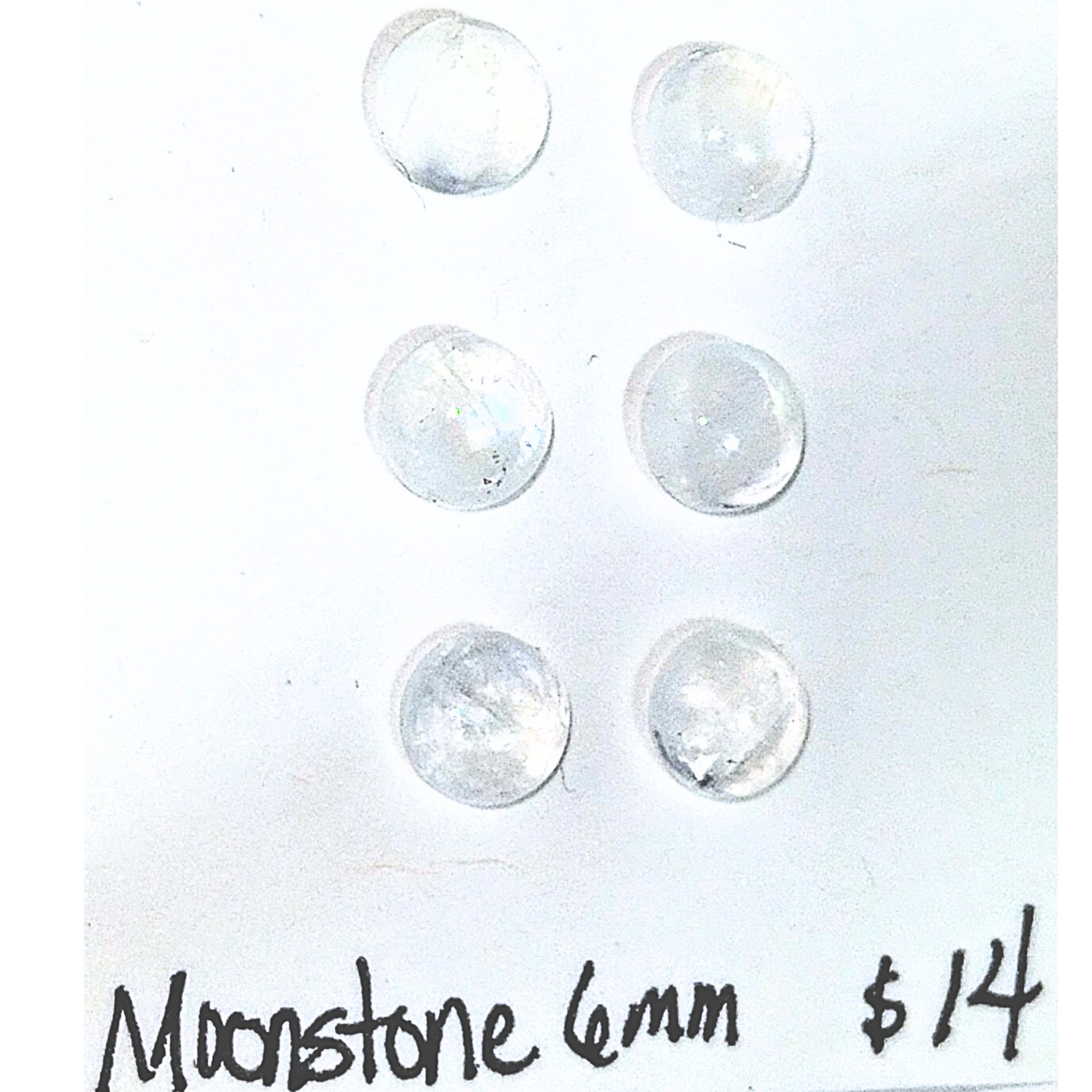 RMS-1001 Rainbow Moonstone Cabochon Grouping