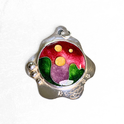 LEE-038 Cloisonne Floating Orbs