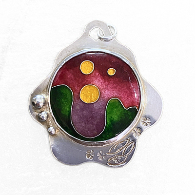 LEE-038 Cloisonne Floating Orbs