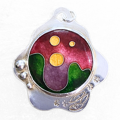 LEE-038 Cloisonne Floating Orbs