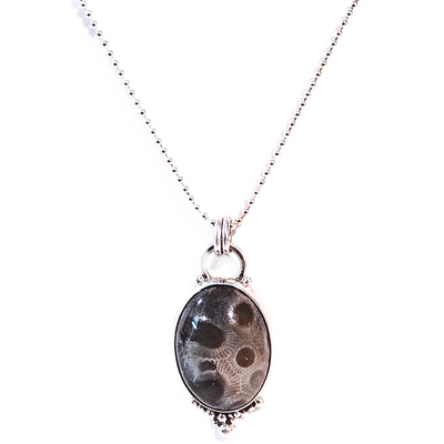 JSD-6103 Petoskey Stone Pendant