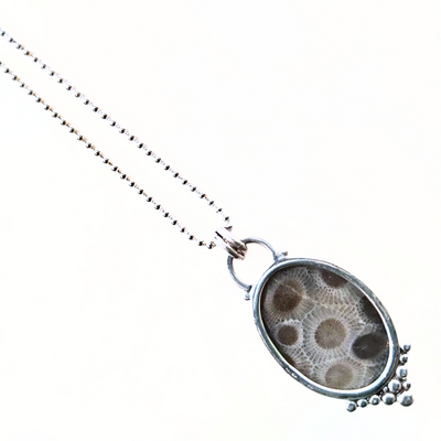 JSD-6103 Petoskey Stone Pendant