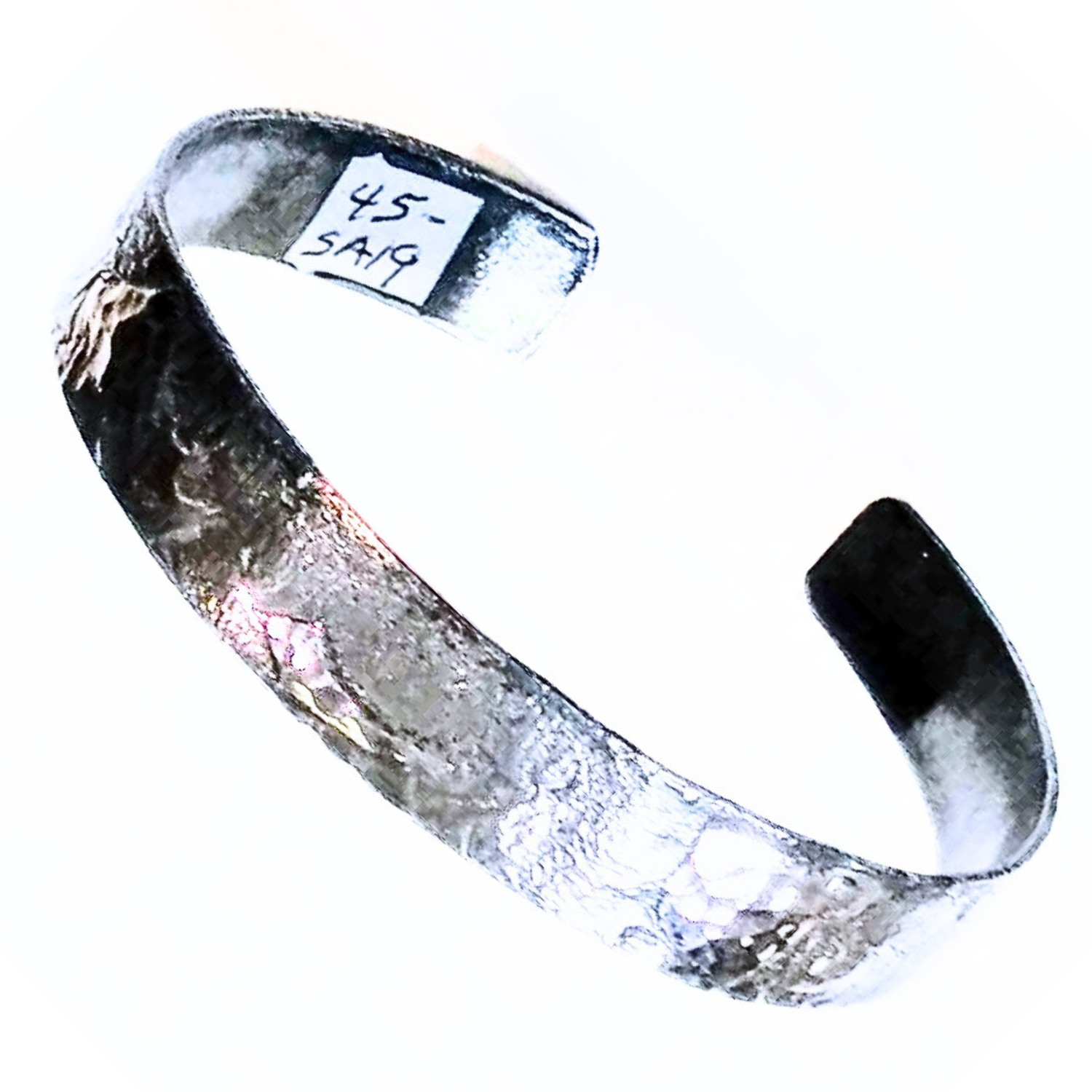 SA-019 Silver Reticulation over Copper Cuff – Studio JSD
