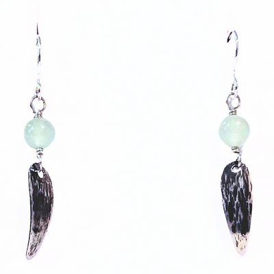 SA-088 Jade Link Drop Earring