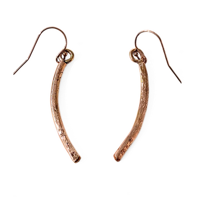 VC-111 Rose Gold Filled Curved Earring