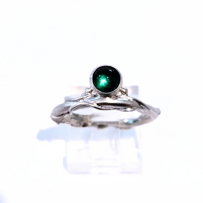 JSD-2004 Green Tourmaline Twig Ring (8)