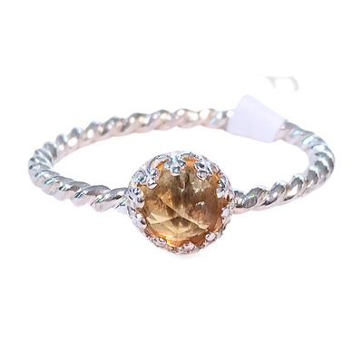 SM-364 Citrine Twisted Band Ring (9)