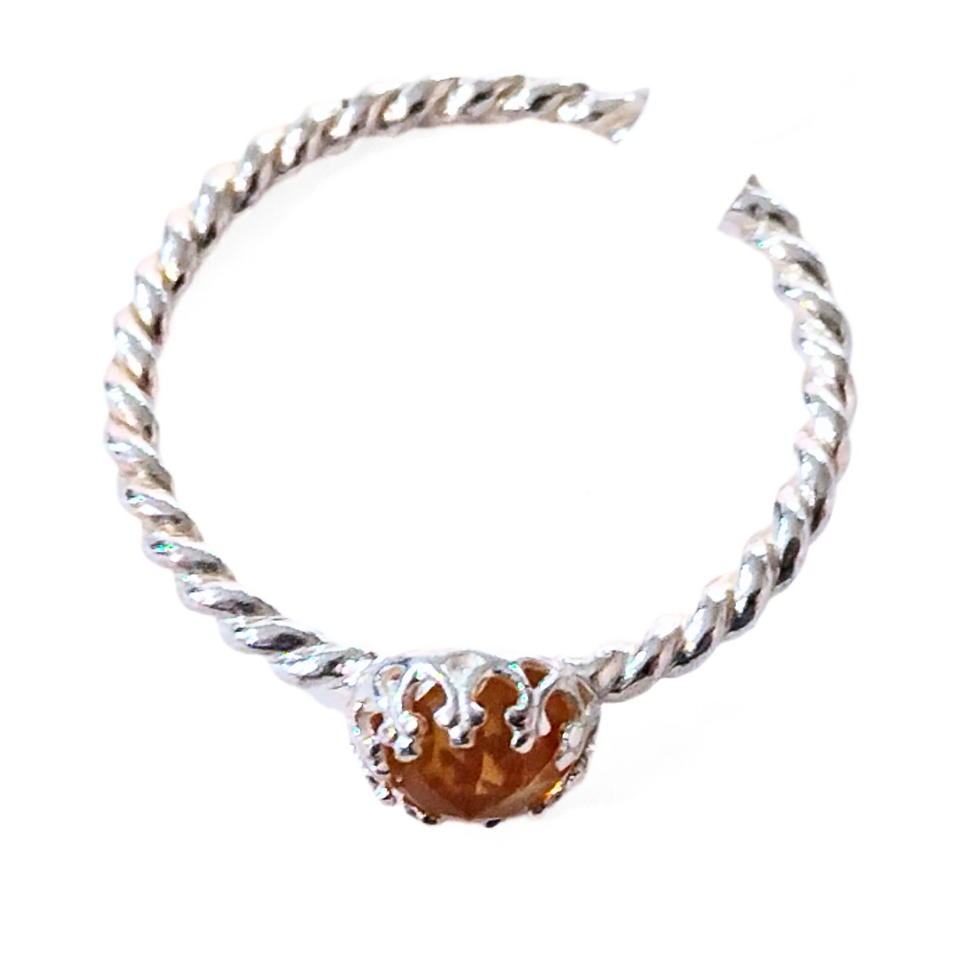 SM-364 Citrine Twisted Band Ring (9)