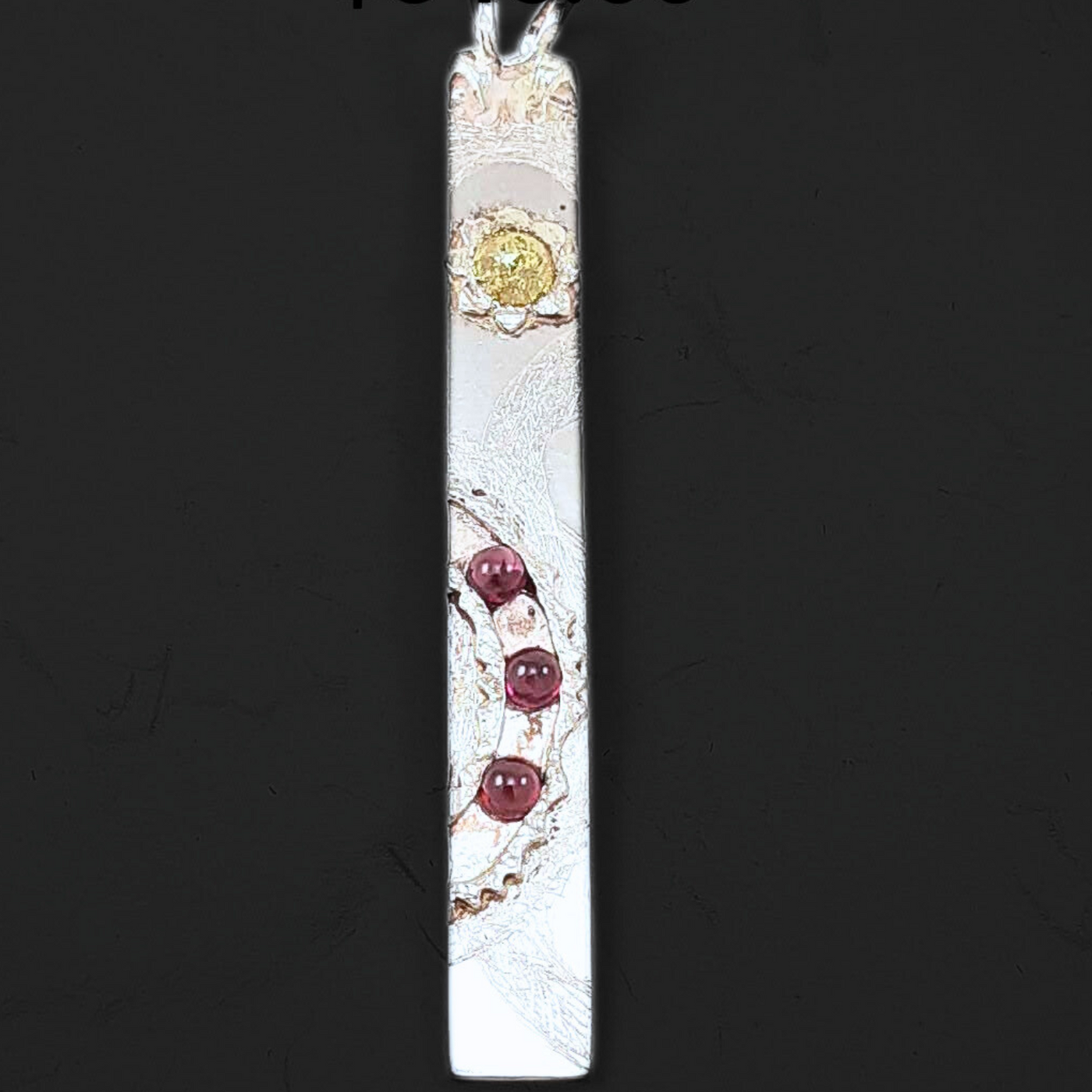 RSD-039 Yellow Diamond/Garnet Pendant