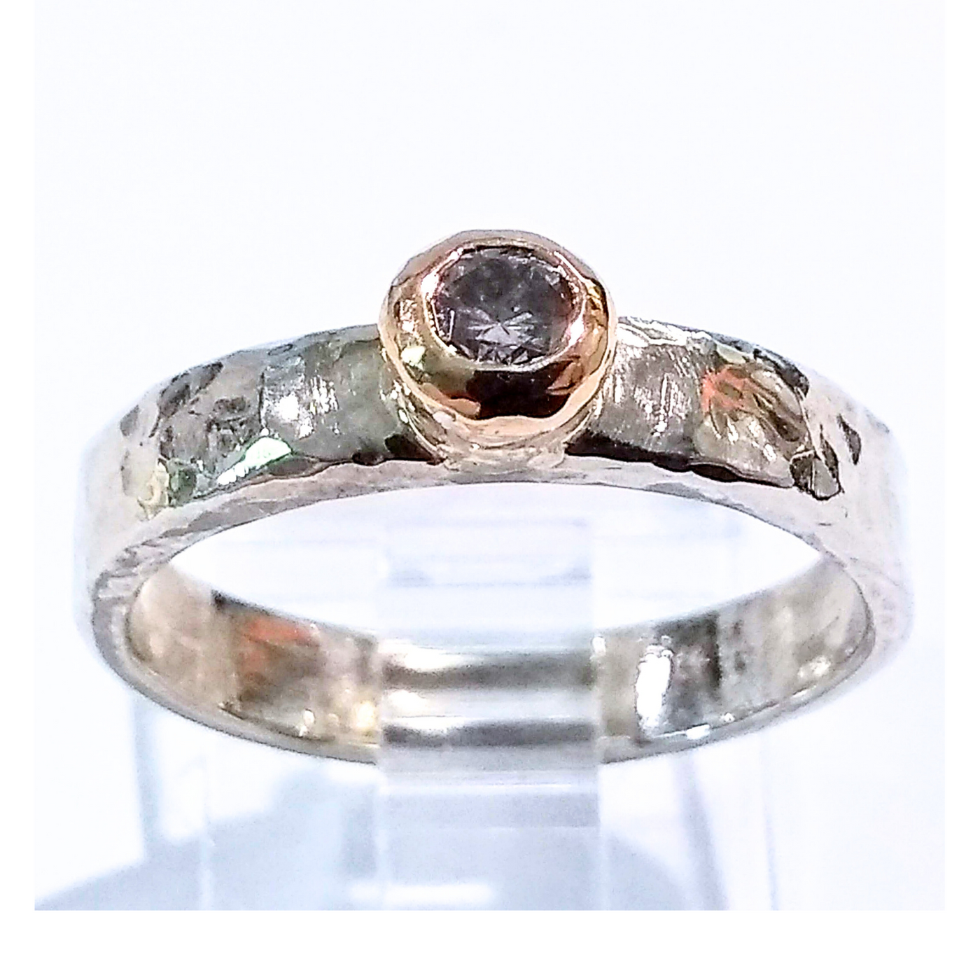 RSD-081 Plat/SS/14K 0.25 Diamond Ring