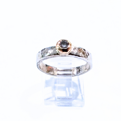 RSD-081 Plat/SS/14K 0.25 Diamond Ring