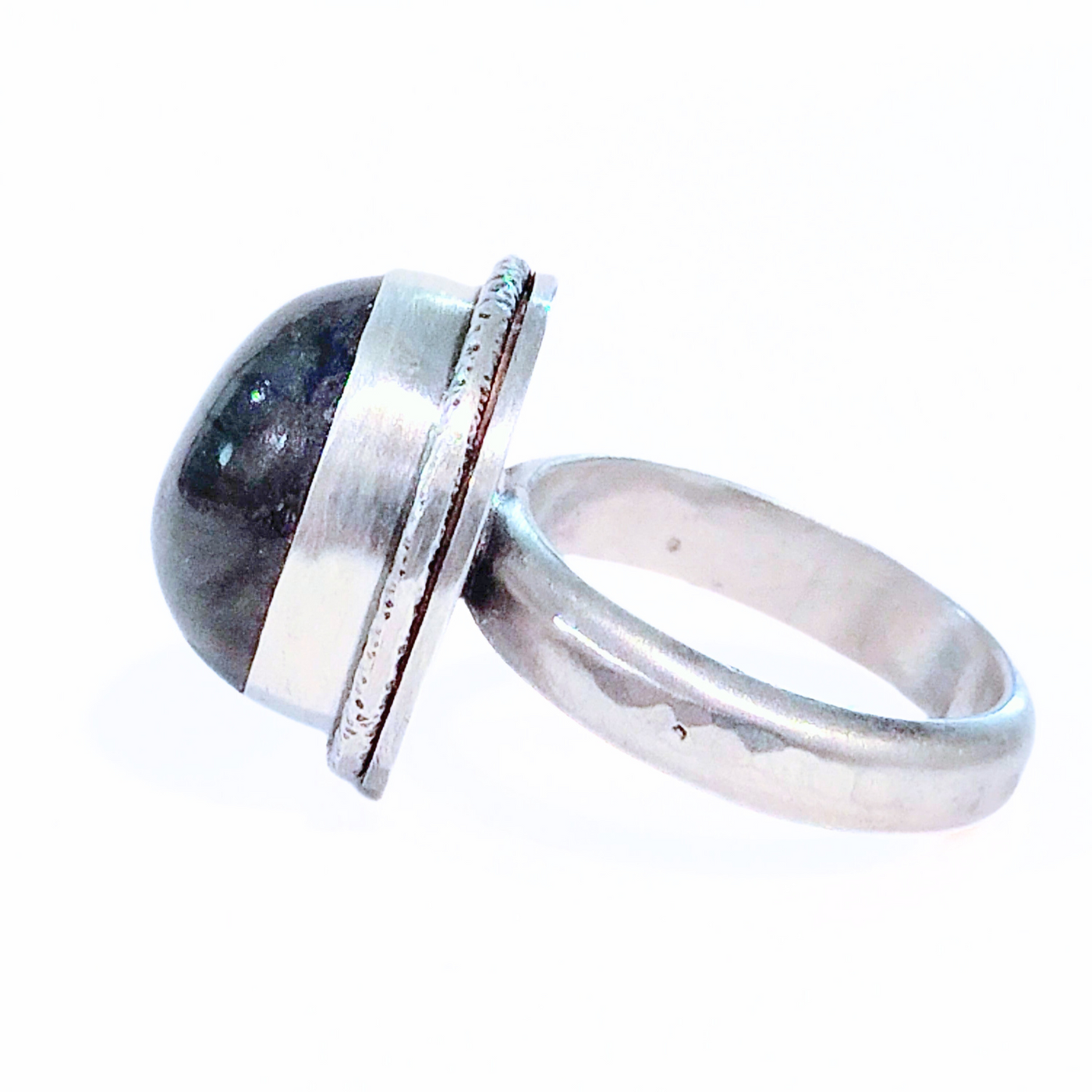 JEM-058 Round Labradorite Ring Size 6