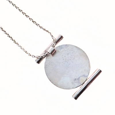 DJT-024 SS Sodalite w/ CZs Necklace