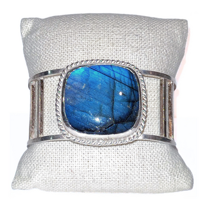 DJT-005 Sterling Labradorite Cuff Bracelet