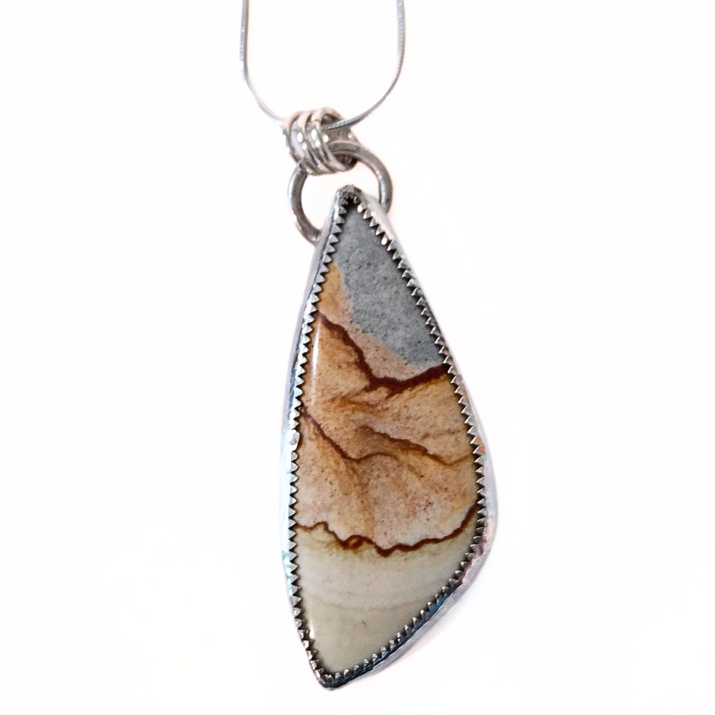 JEM-077 SS Large Jasper Pendant