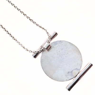 DJT-024 SS Sodalite w/ CZs Necklace