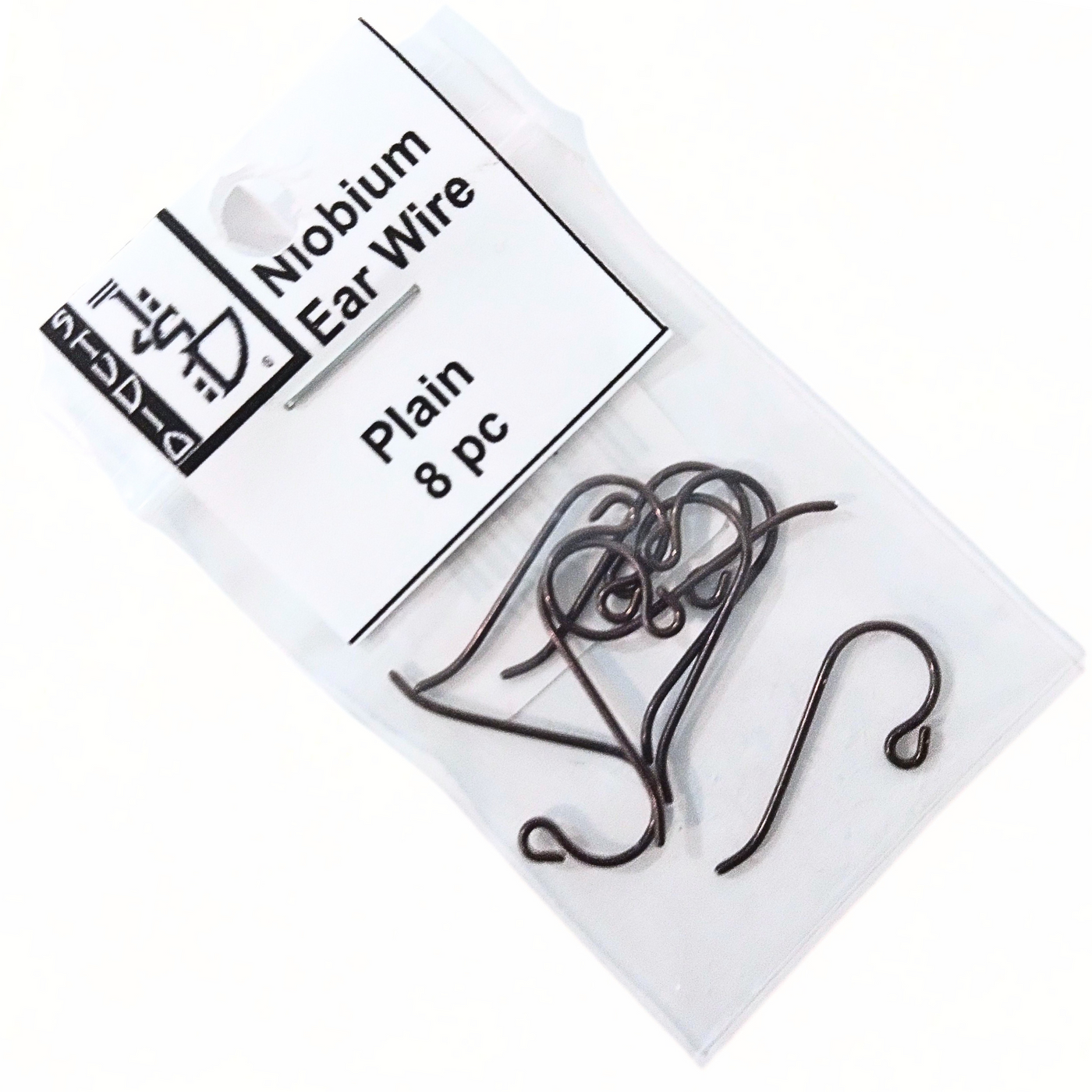 Niobium Copper Ear Wire - Plain 4pr