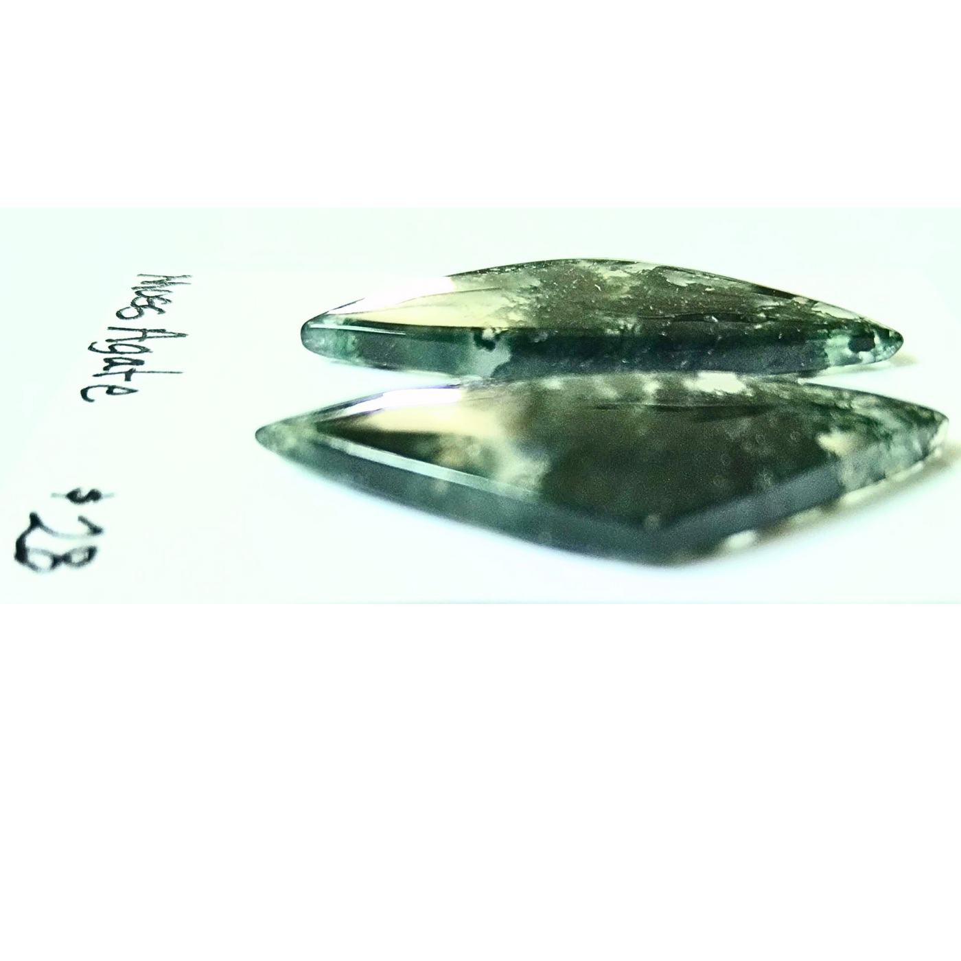 MOS-1005 Moss Agate Cab Pair