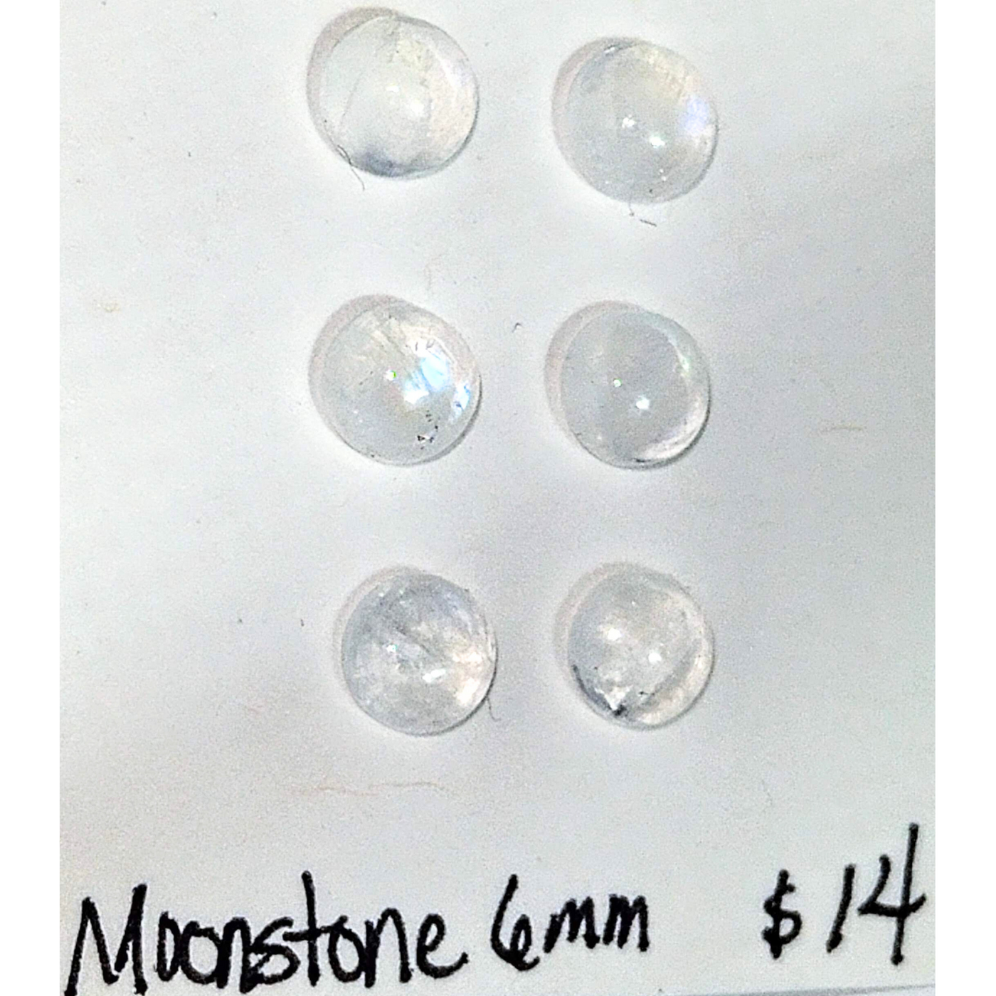 RMS-1001 Rainbow Moonstone Cabochon Grouping