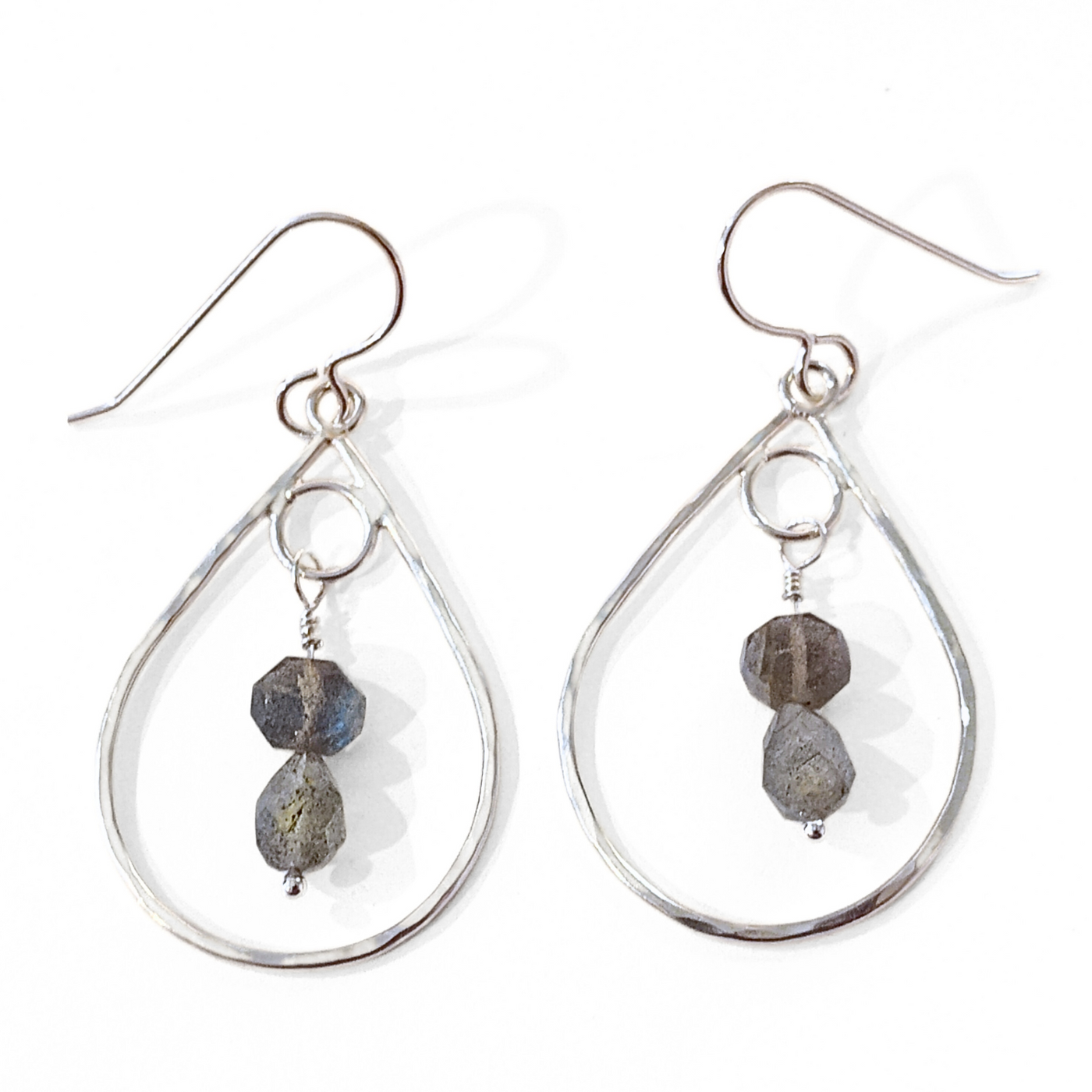DS-408 Sterling Drop Earring W/ Labradorite