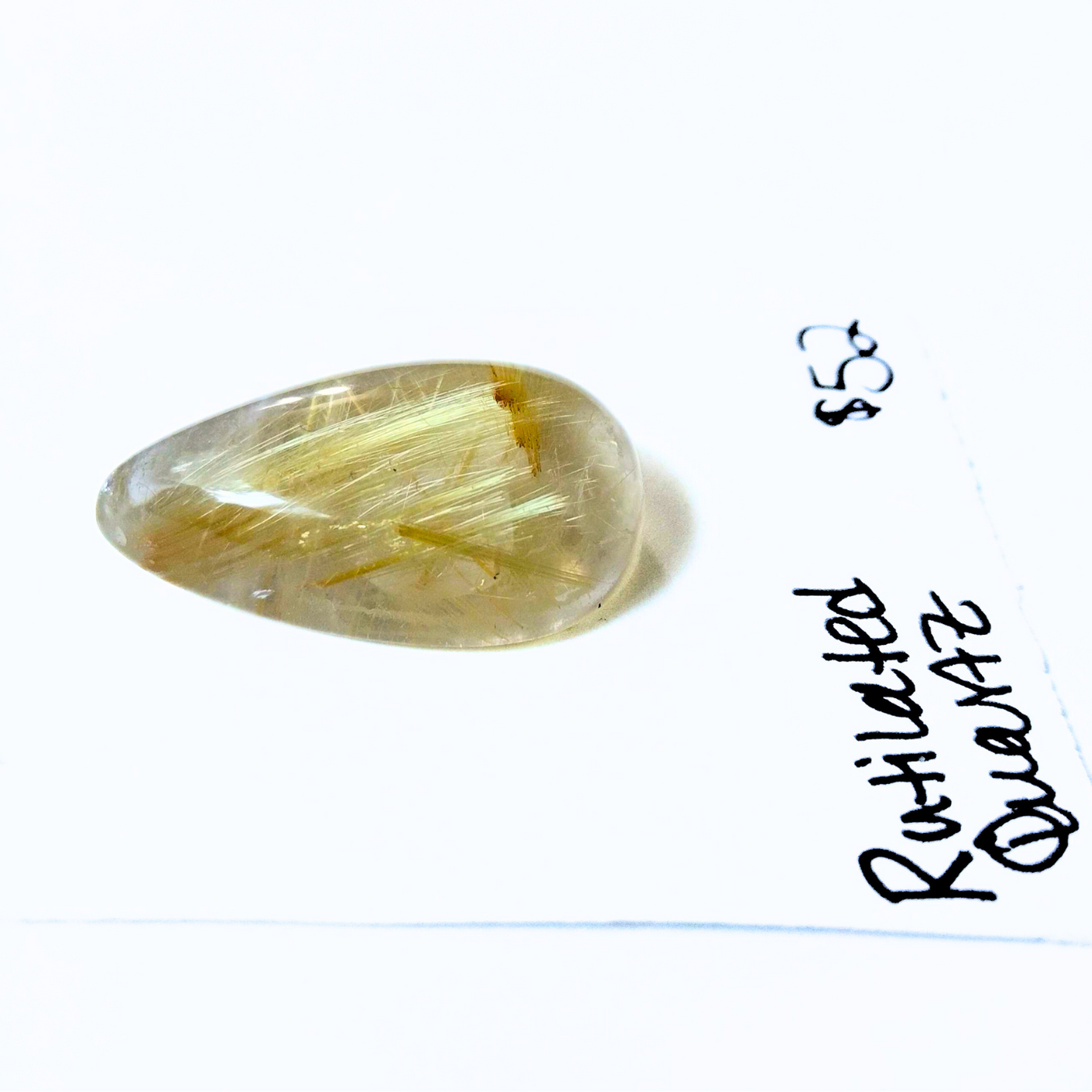 RUQ-1003 Rutilated Quartz Cabochon