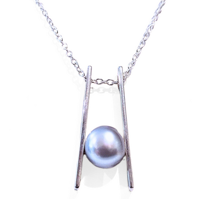 JSD-6073 Large Floating Pearl Pendant