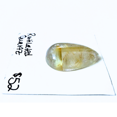 RUQ-1003 Rutilated Quartz Cabochon