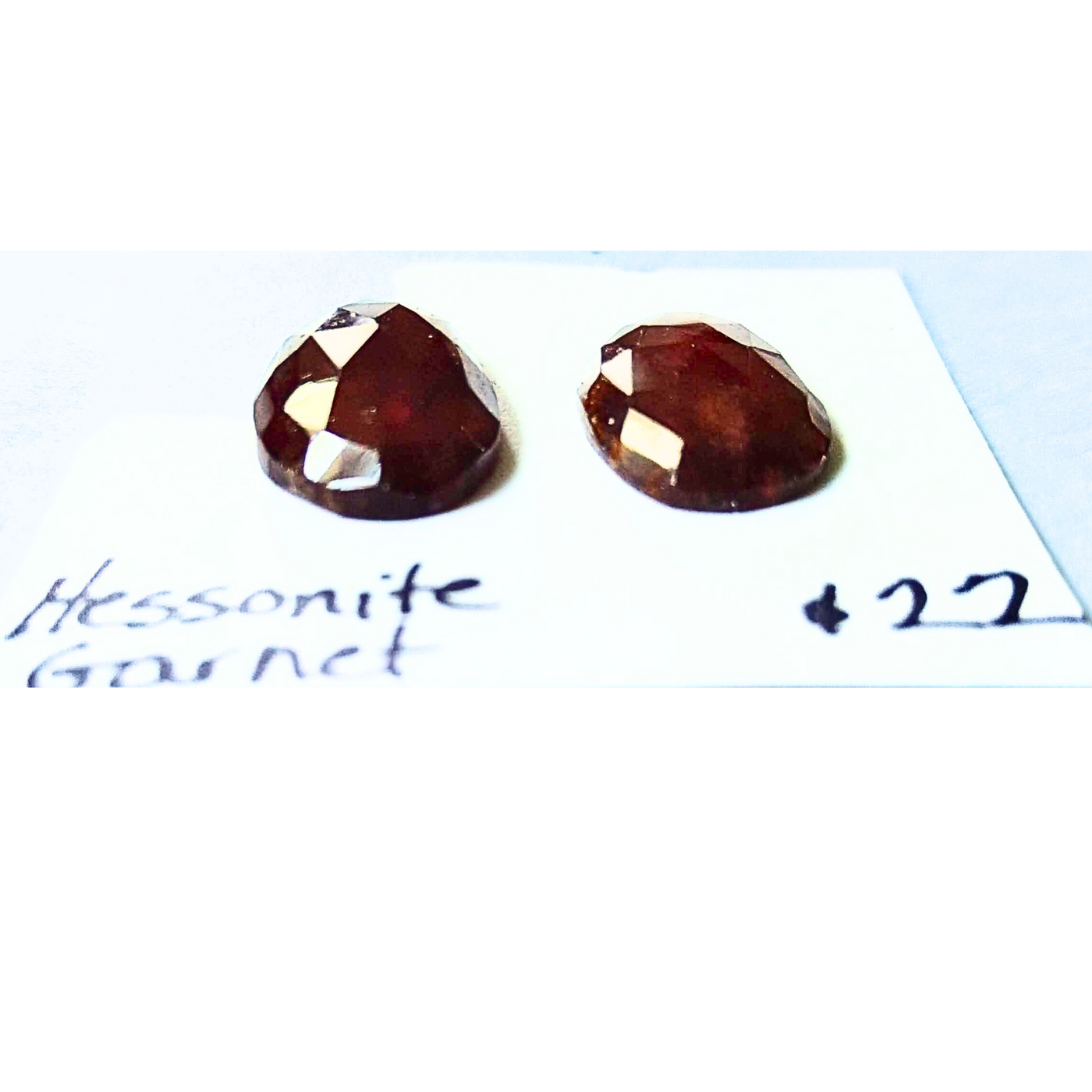 GAR-1004 Garnet Rose Cut Pair