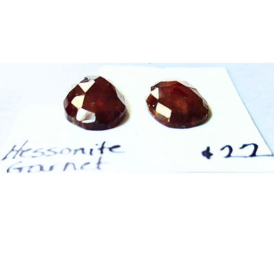 GAR-1004 Garnet Rose Cut Pair