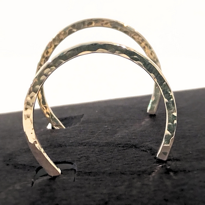 DS-399 14K Hammered Hoops