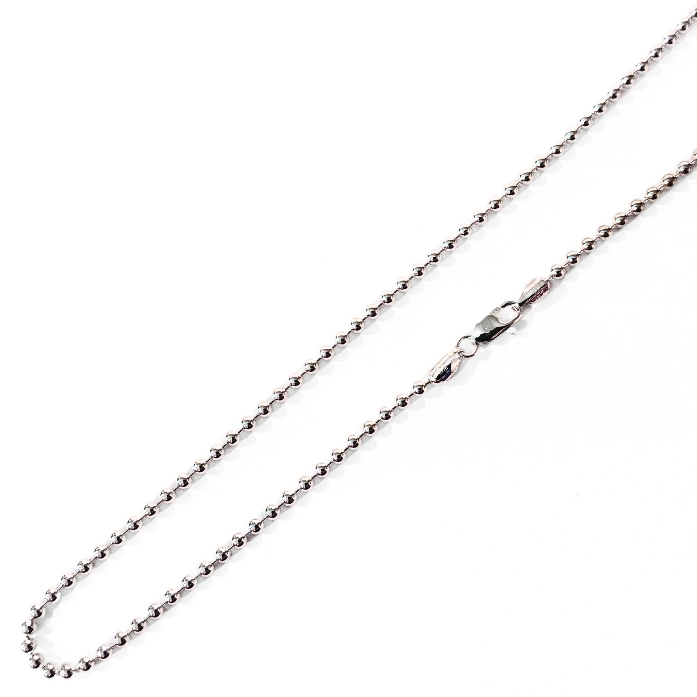18" 3.0mm Bead Chain (Sterling Silver)