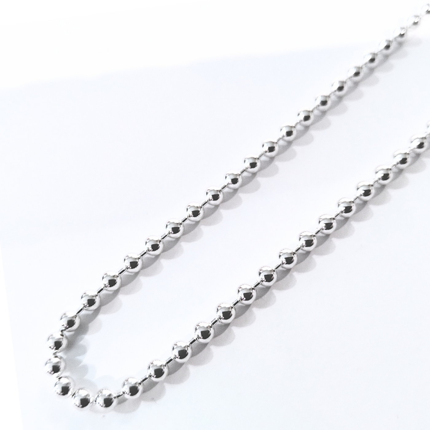 16" 3.0mm Bead Chain (Sterling Silver)