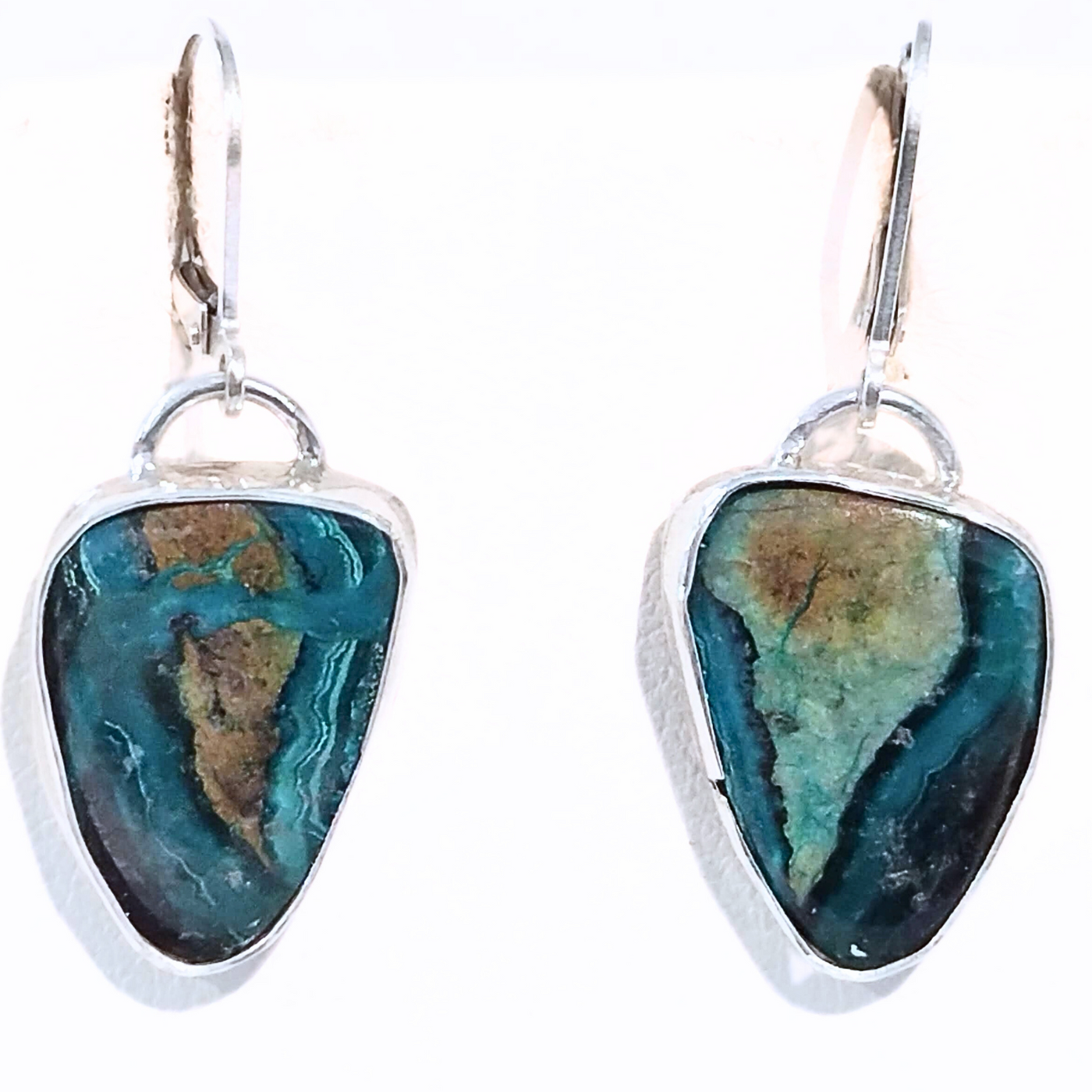 JEM-075 SS Chrysocolla Earrings