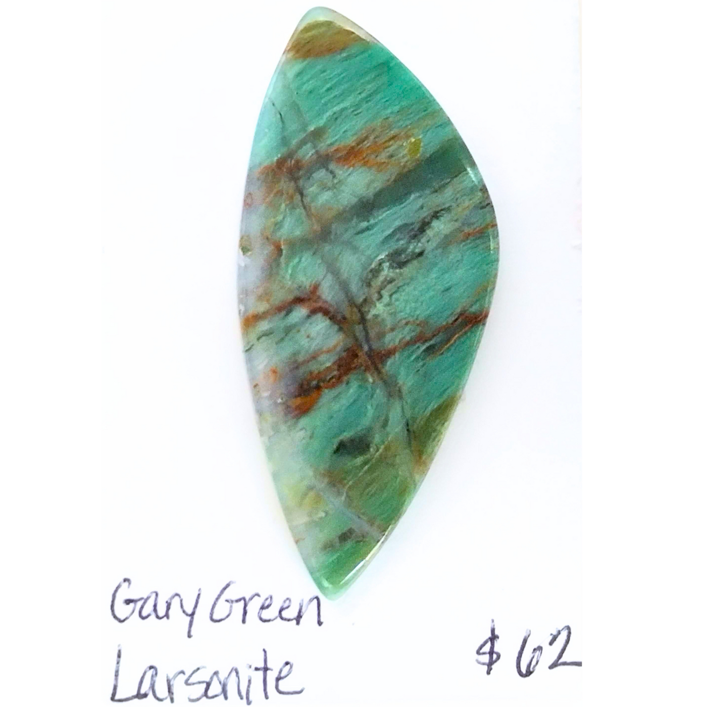 GGL-1000 Gary Green Larsonite Cabochon