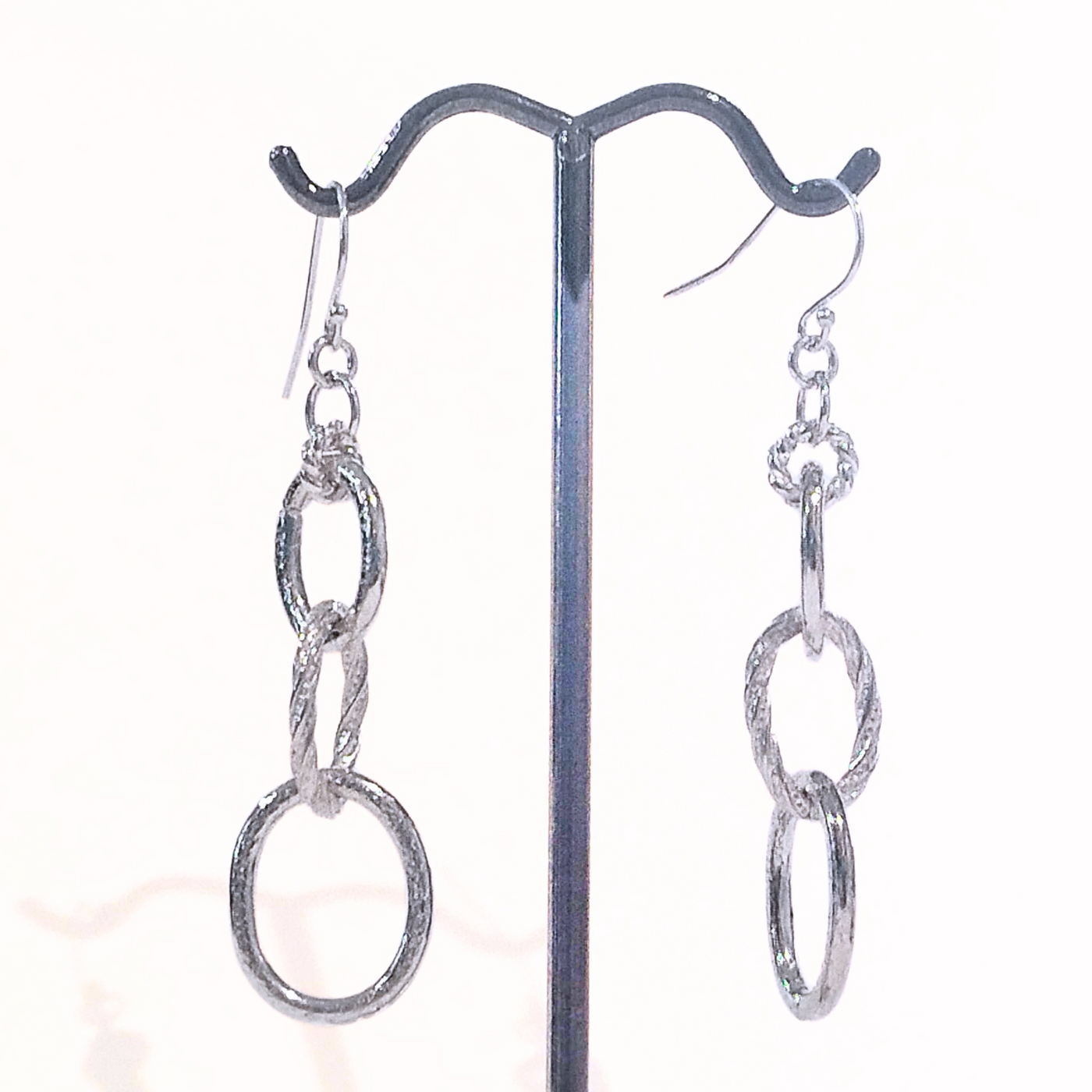 VC-110 Triple Hoop Earrings Sterling