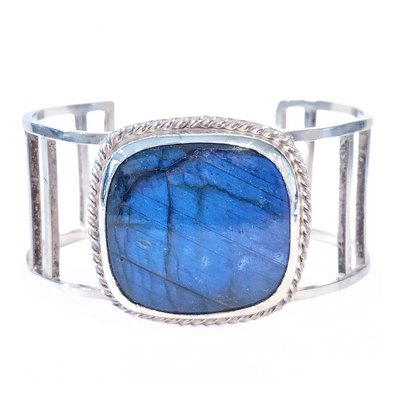 DJT-005 Sterling Labradorite Cuff Bracelet
