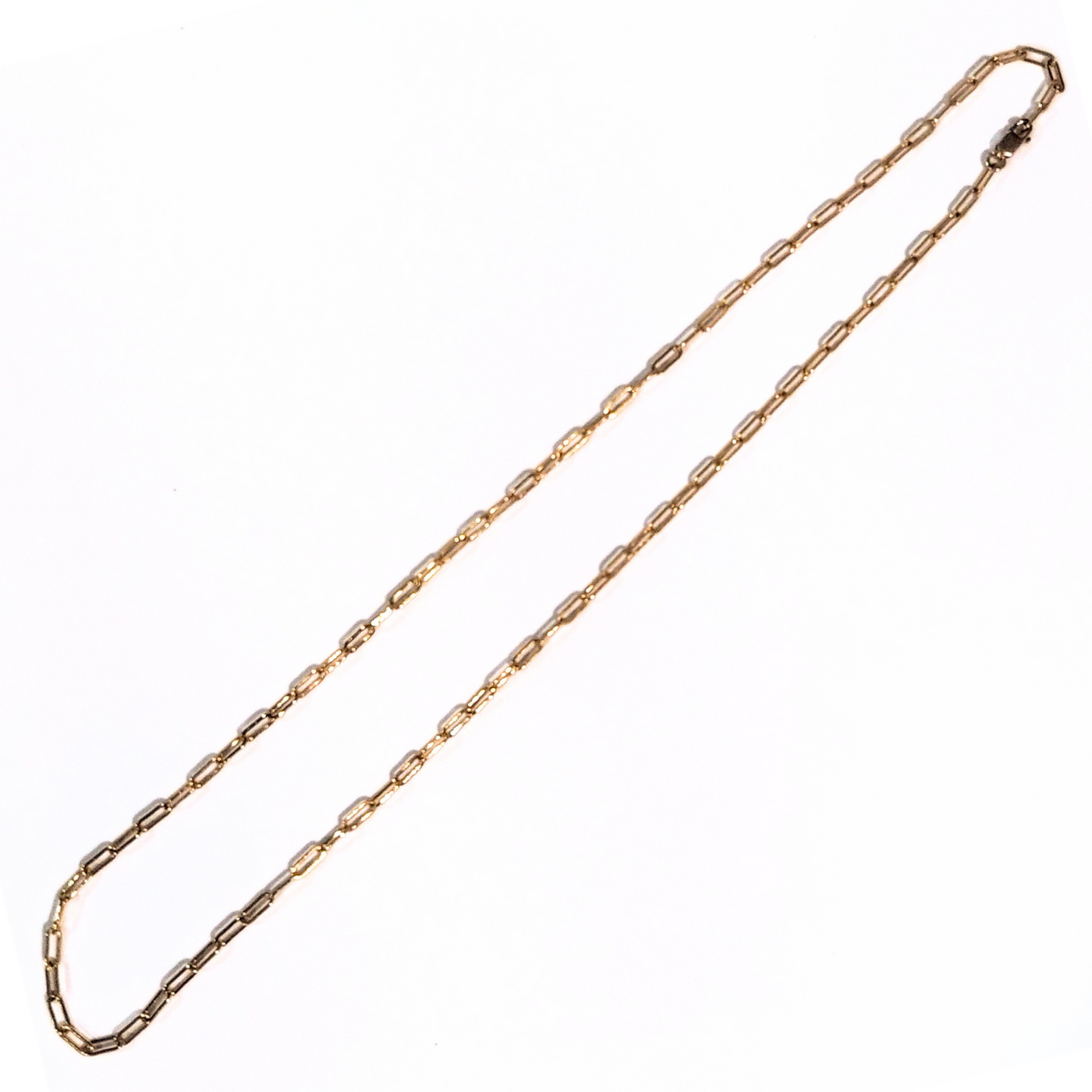 DJT-015- Paper Clip Necklace Gold Filled