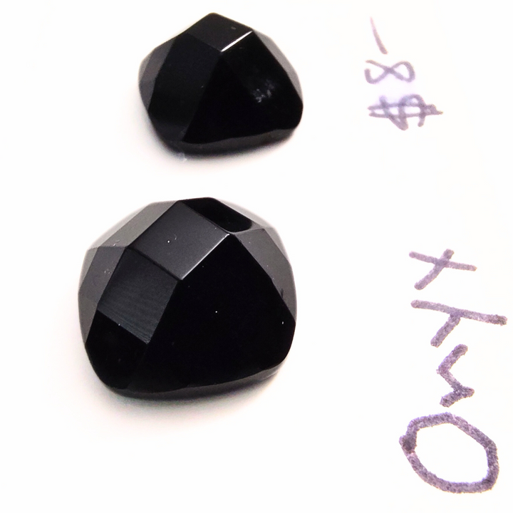 ONX-1001 Black Onyx Rose Cut Pair – Studio JSD